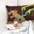 thumbnail image 6 of Sigee Scooby-Doo A for Pillow Cases Concealed Zipper Opening Soft Fabric - Shrinkage and Fade Resistant Pillow Covers (Pillow core not included),20"x30", 6 of 7