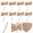 thumbnail image 4 of 12Pcs Rustic Burlap Bows Wedding Holiday Birthday Party Christmas Decoration, 4 of 8
