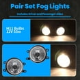 thumbnail image 4 of Pair of Bumper Fog Light Halogen Lamp Left Right Side For 2009-2014 Toyota Venza, 4 of 12
