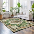 4x6 Area Rugs for Bedroom, Green Boho Non-Slip Area Rugs for Living ...
