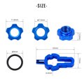 thumbnail image 4 of Tuerca De Válvula Bicicleta VXM 2pcs/Set MTB Bike Schrader Válvula Presta Rueda Convertidor Tuerca Llanta (Azul) Tmvgtek Accesorios para bicicletas, 4 of 4