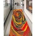 thumbnail image 2 of Printed Rug, Colorful Rug, Red And Yellow Painting Rug, Thin Rug, Corridor Rug, Customs Rugs, Modern Rug, Acrylc Rug, Machine Washable Rug, 2'x3' - 60x90 cm, 2 of 7
