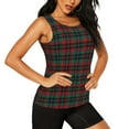 thumbnail image 2 of Fotbe Tartan Plaid Womens Loose Fit Casual Flowy Slim-Fit Tank Tops Athletic Round Neck Trendy Sleeveless Summer Tops for Gym and Yoga-X-Large, 2 of 7