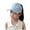 X1 Light Blue, variant on Girls Ponytail Baseball Cap, Half Open Bow Embroidery Sweet Summer Sun Hat,Color:Light Pink