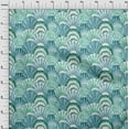thumbnail image 4 of oneOone Polyester Spandex Turquoise Blue Fabric Sea Shells Ocean Diy Clothing Quilting Fabric Print Fabric By Yard 56 Inch Wide, 4 of 4