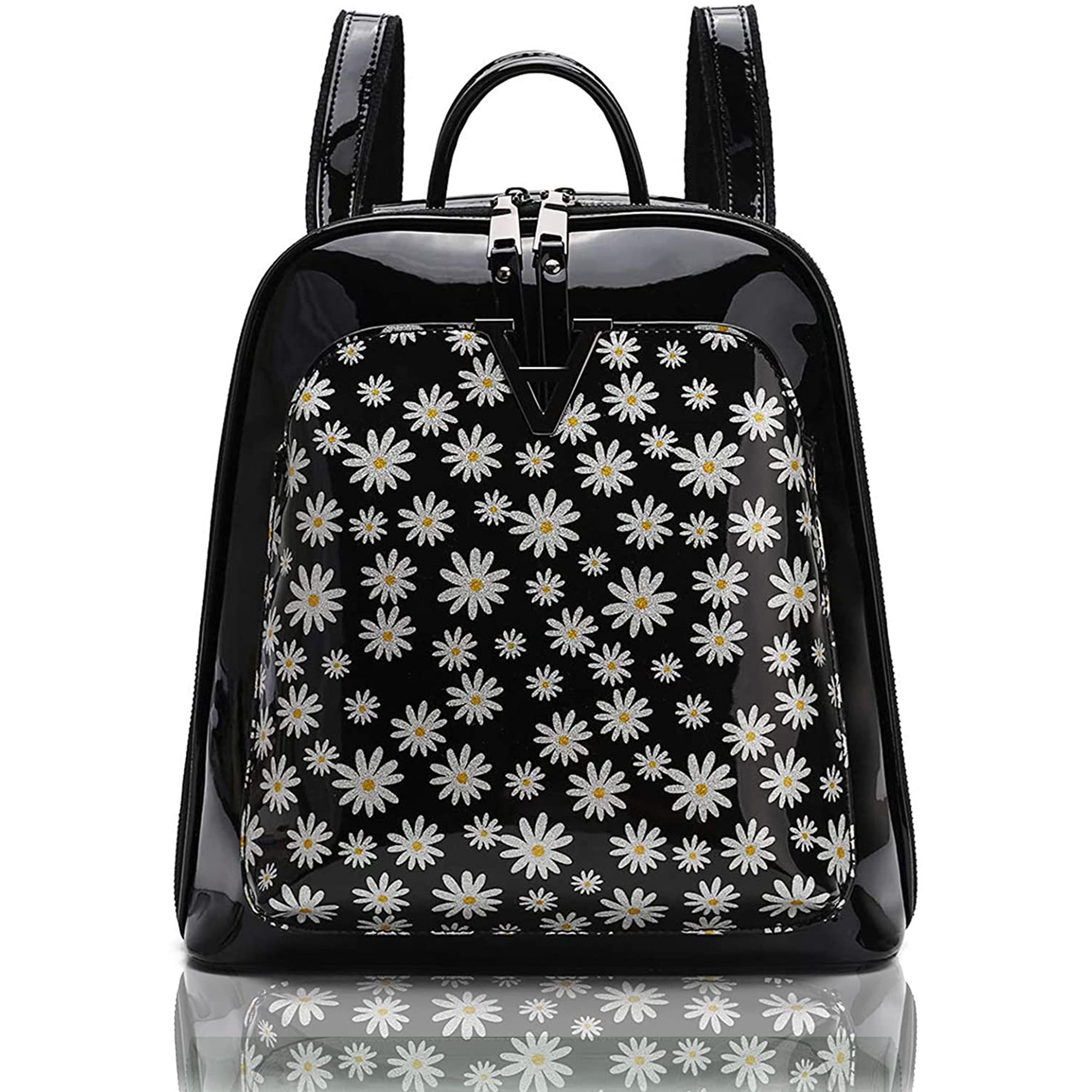 Backpack Purses for Women Angelkiss Ladies Fashion Cute Small Backpack PU Leather Backpack Purse Back Packs Handbag for Woman Walmart