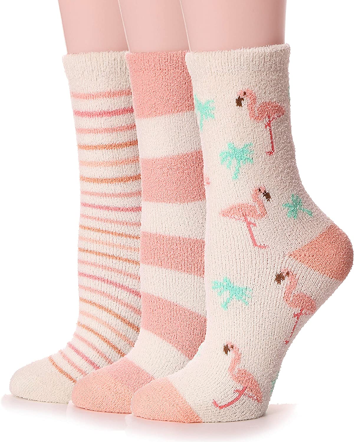 Womens Fuzzy Socks Slipper Soft Cabin Fleece Cozy Fluffy Stocking Stuffers