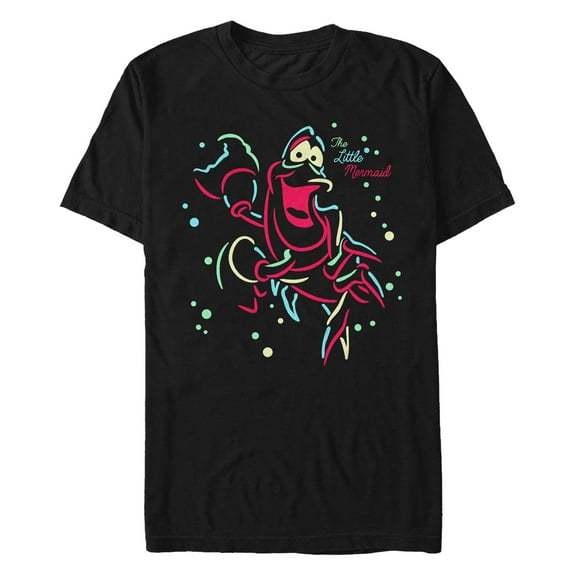 Men's The Little Mermaid Neon Sebastian Graphic T-Shirt