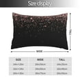thumbnail image 4 of Kll Rose Gold Glitter1 Pillow Covers Envelope Closure,Super Soft And Cozy Fuzzy Fleece Pillow Case Cover 14"X20", 4 of 9