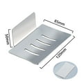 thumbnail image 2 of Soap Holder Dish Wall Mount Adhesive Tray Storage Dish Bathroom Shower Plate Box Stainless Steel Rack, 2 of 7
