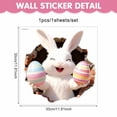 thumbnail image 6 of 3D Easter Wall Stickers, Rabbit Wall Decals - Easter Decor - 3D Cat Car Window and Bumper Sticker, Cute Removable Vinyl Spring Decorations for Kids Room Door Window Home Decor, 6 of 9