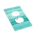 thumbnail image 3 of Kll Teal Turquoise Wall Plate,Gloss Finish,Standard Size 1 - 5" X 3", Polycarbonate Thermoplastic,Electric Receptacle Plug Covers, 3 of 8