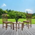 thumbnail image 3 of Giantex Wood Dining Room Side Chairs, Walnut (Set of 2), 3 of 8