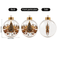 thumbnail image 5 of Clearance Clear Christmas Ornaments Balls, Light-Up Mini Holiday Scene with Warm LED Light, Festive Keepsake Gift, 5 of 5