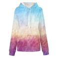 thumbnail image 4 of QQAMB Womens Oversized Hoodies Tie Dye Hooded Sweatshirts Casual Comfy Sweater Pullover Fall Winter Outfits with Pockets Hot Pink XL, 4 of 5