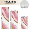 thumbnail image 4 of Pink Gold Marble Pattern Kitchen Rugs Sets Of 3,Kitchen Runner Rugs Non Skid Washable,Decorative Kitchen Floor Mats for Kitchen,Sink,Laundry,17"x30"+ 17"x47" + 17"x59", 4 of 6