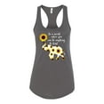 thumbnail image 2 of In A World Where You Can Be Anything Be Kind Inspirational/Christian Ladies Racerback Tank Top, Dark Grey, Large, 2 of 3