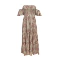 thumbnail image 4 of asddcavvf Robes pour Femmes Robes Maxi d'Été 2024 Smockées Épaules Dénudées à Volants Court S, 4 of 5