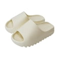 thumbnail image 1 of 2023-slides Slippers Platform Beach Sandals Unisex Slippers-1White44-45, 1 of 3