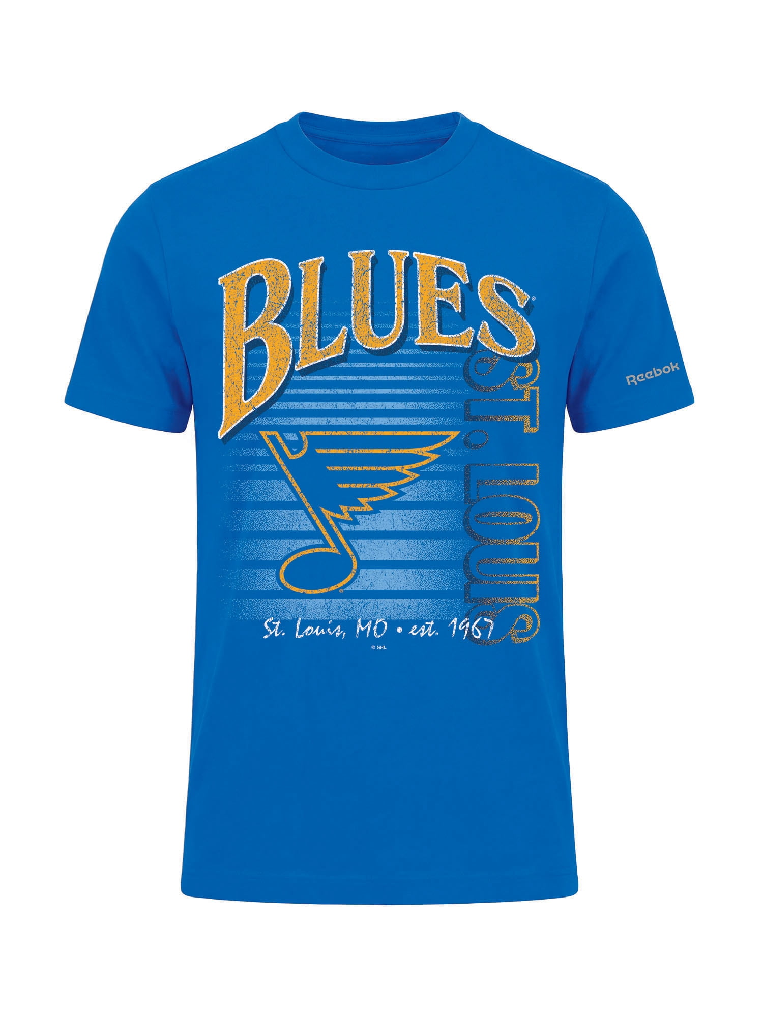 St. Louis Blues Reebok Mens Crew Neck Short Sleeve T-Shirt