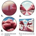 thumbnail image 4 of Designart "Parallel Universe Journey on Pink Tree Path" Oversized Fashion Framed Wall Art - Modern Pink Science Fiction Hallway Framed Wall Art Decor, 4 of 7