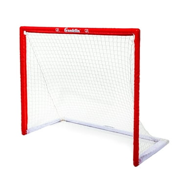 Franklin Sports NHL Kids Street Hockey Goal - Portable Lightweight PVC Youth Street   Roller Hockey Goal with Net - 46"