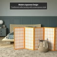 thumbnail image 2 of Red Lantern 3 ft. Short Window Pane Shoji Screen - Honey - 6 Panels, 2 of 7