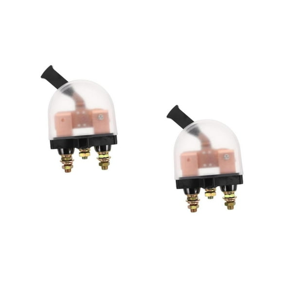 Queilt 2Pcs Car Battery Switch Marine Battery Switch Batteries Battery Disconnect Switch Battery Isolator Switch