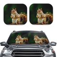 thumbnail image 2 of Balery Squirrels Eating Peanuts On The Tree Parasol para parabrisas de coche de 2 piezas | Parasol plegable para parabrisas delantero de coche para la mayoría de sedanes-Small, 2 of 6