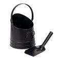 thumbnail image 7 of Mind Reader 2-Piece Metal Fireplace Bucket with Shovel Fireside Bucket with Ash Scoop and Handle, Black, 7 of 7