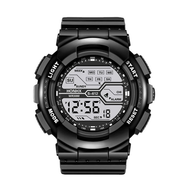 Reloj deportivo para hombre, relojes para hombre, una variedad de estilos de relojes electrónicos deportivos geniales con cuatro botones, reloj de aleación para hombre.