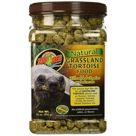 Natural Tortoise Food, 35-Ounce, Grassland, Formulated for Russian, Greek, Sulcata, Leopard and Pancake Tortoises. By Zoo (Best Food For Sulcata Tortoise)