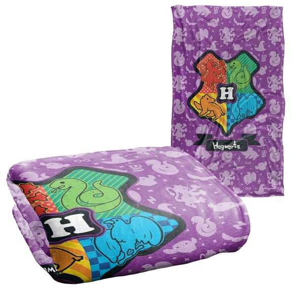 Harry Potter Cartoony Hogwarts Silky Touch Super Soft Throw Blanket 36" x 58"