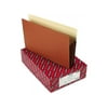 5 1/4" Exp Pocket w/Tyvek, Straight, Legal, Manila/Redrope, 10/Box -SMD74390