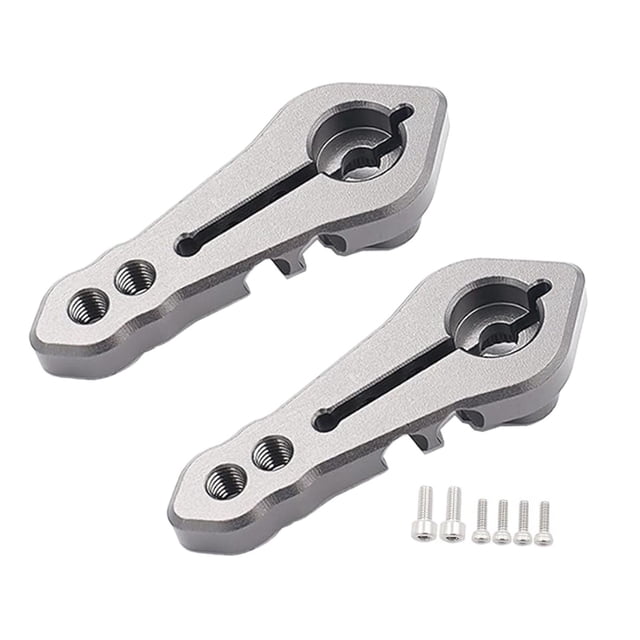 Bunblic 2x Bras Servo en Métal 25T Accessoires Télécommande Pièces de Rechange Bras de Direction Télécommande pour RC Crawler Accessoires DIY