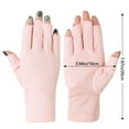 thumbnail image 2 of 1/4 pair Half Finger Driving Gloves Outdoor Women Girls UV Protection Fingerless Gloves Non-slip Sunscreen PURPLE 1 PAIR, 2 of 8