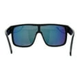 thumbnail image 4 of Mens Oversize Robotic Shield Sport Mirror Lens Sunglasses Black Orange Mirror, 4 of 4