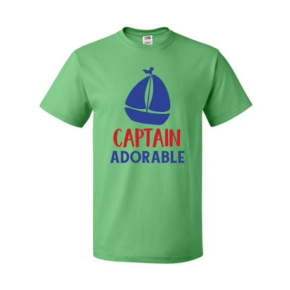 Inktastic Captain Adorable, Sail Boat, Sailing - Red Blue T-Shirt