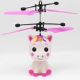 thumbnail image 2 of 26-27 Flying Unicorn Rc Helicopter Toy, Red Cartoon Design With Led Lights, Sensor Control For Outdoor Kids Play, Usb Charging, Durable Plastic, Child, 2 of 4