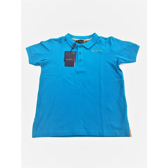 Ben Sherman Boy's Polo Shirt, Size 8-9, Soda Blue