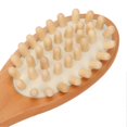 thumbnail image 3 of Long-handled wooden bath brush with soft bristles for deep cleansing and fatigue relief. Double-sided back and shower brush., 3 of 4