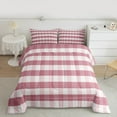 thumbnail image 2 of Manfei Geometric Plaid 3 Pieces Queen Comforter Set for Teens Female Men,Retro Grid Ultra Soft Bedding Sets,Vintage Buffalo Bedding Comforter Set,Ultra Soft Home Decor,Reversible, 2 of 8