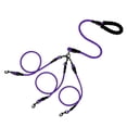 thumbnail image 1 of Eash 2-Dog Leash with Detachable Splitters, 360-Degree Swivel Hooks, Reflective Nylon, and Padded Handle for Tangle-Free Walks, 1 of 4