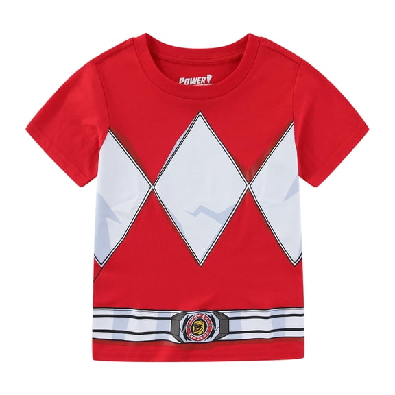 Power Rangers Red Ranger Short Sleeve T-Shirt (Boys), Sizes 4-8