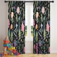 thumbnail image 5 of Blackout Kids Curtains,Pioneer Flower Floral Print Pattern Childrens Insulated Curtains Set Of 2,Bedroom Essentials,Toddler Room Decor 42"x84", 5 of 5