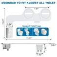 thumbnail image 2 of Non-Electric Slim Bidet Attachment for Toilet – Dual Self-Cleaning Nozzles, Adjustable Water Pressure, Feminine & Rear Wash, Brass Inlet, Easy Installation – Multiple Color & Trim Options Available, 2 of 6