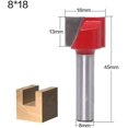 thumbnail image 5 of 8mm Shank Copy Cutter 8mm Shank Flush Trim Hinge Mortise Model 6pcs/set, 5 of 5