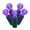 Purple, variant on Vickerman 50 Purple G12 LED Light on Green Wire, 25' Christmas Single Mold Light Strand