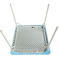thumbnail image 6 of Cocktail Fitted Spandex Stretch Square Table Covers Caps Elastic Square Tablecloth Blue Mist Table Topper 34x34 Inch, 6 of 6