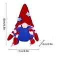 thumbnail image 3 of Decoraciones Patrióticas Con Gnomos 4 De Julio Tomte Sueco Gnomo Enanitos Figuritas Rojo Blanco Y Azul Muñeca Sin Rostro Con Bandera Día De La Independencia Adornos Para Bandeja De Cocina De Varios, 3 of 7